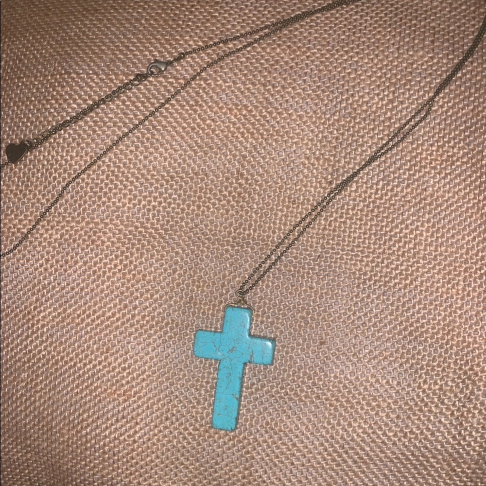 A beautiful blue turquoise necklace